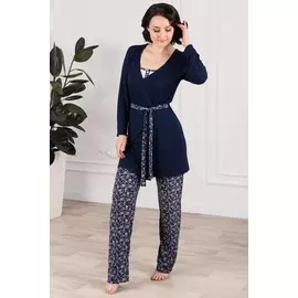 Комплект тройка майка халат брюки