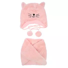 Комплект вязаный шапка снуд