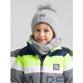 Комплект вязаный шапка снуд