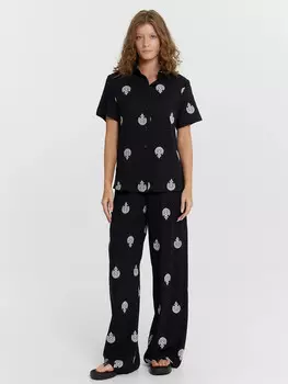 Комплект женский черный с принтом