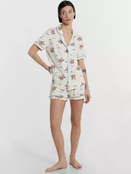 Комплект женский домашний крмовый с принтом