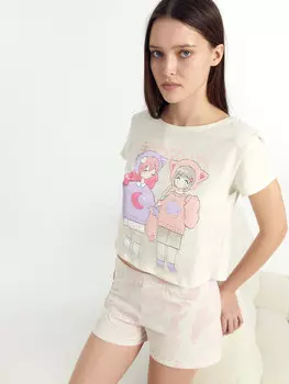 Комплект женский (джемпер, шорты)