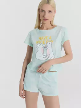 Комплект женский (джемпер, шорты)