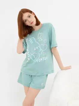 Комплект женский (футболка, шорты)