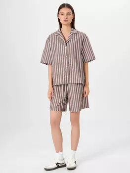 Комплект женский коричневый в полоску