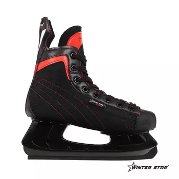 Коньки хоккейные winter star red line, р. 46