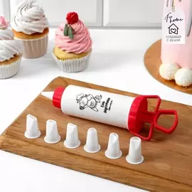 Кондитерский шприц с насадками konfinetta