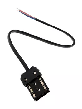 Коннектор питания прямой для шинопровода, серия flat, черный