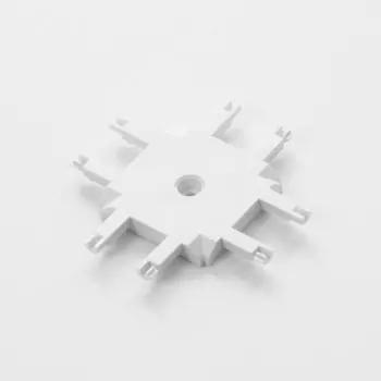 Коннектор slim х-образный, 4-жильный, белый, 0.742 см