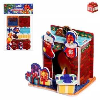 Конструктор фигурки»камин», 3д