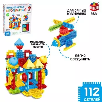 Конструктор игольчатый, 112 деталей
