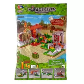 Конструктор мой мир, 4 варианта сборки