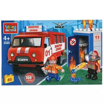 Конструктор пожарные UAZ, Город мастеров SB-3585