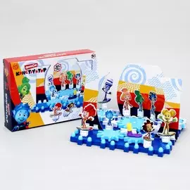 Конструктор-шестеренки с декорациями фиксики, 81 деталь