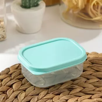 Контейнер доляна ,пищевой, 150 мл, цвет бирюзовый
