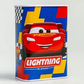Копилка металлическая, 4.8 см 7.8 см 10.8 см lightning, тачки