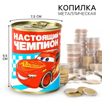 Копилка металлическая, 9,5 см х 7,5 см х 7,5 см