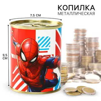 Копилка металлическая, 9.5 см 7.5 см 7.5 см
