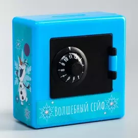 Копилка сейф, холодное сердце 8,8 см х 8,8 см х 4 см