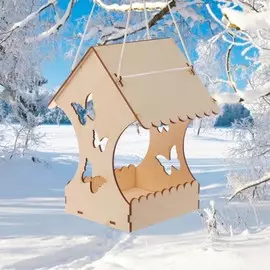 Kopмушка для птиц, 15 × 16 × 24 см,