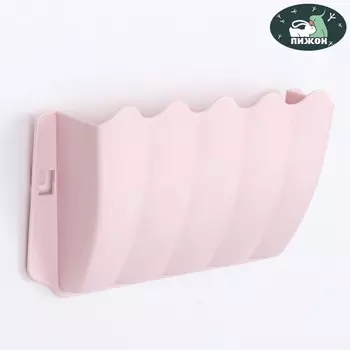 Кормушка для сена наружная, 25 х 15,7 х 7 см, розовая