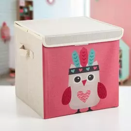 Короб стеллажный для хранения с крышкой