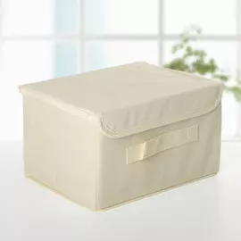 Короб стеллажный для хранения с крышкой доляна