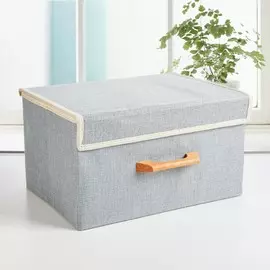 Короб стеллажный для хранения с крышкой ladоm