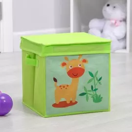 Короб стеллажный для хранения с крышкой