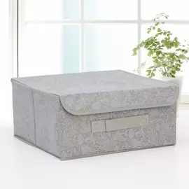 Короб стеллажный для хранения с крышкой доляна