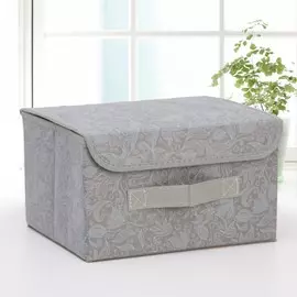 Короб стеллажный для хранения с крышкой доляна