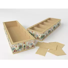 Короб для обуви, на 5 ячеек 26х78х12 см