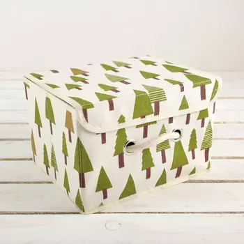 Короб стеллажный для хранения с крышкой