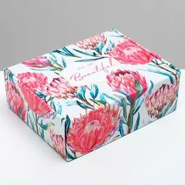 Коробка двухсторонняя складная beautiful, 27 × 21 × 9 см
