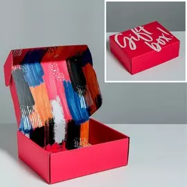 Коробка двухсторонняя складная gift box, 27 × 21 × 9 см