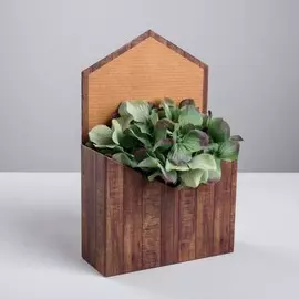 Коробка-письмо из переплётного картона natural, 6х14.4х22.3 см