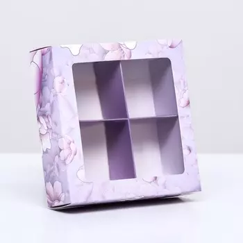 Коробка под 4 конфеты,