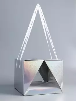 Коробка под бенто-торт с ленточками, 252520 см