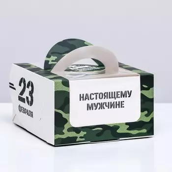 Коробка под бенто - торт с окном