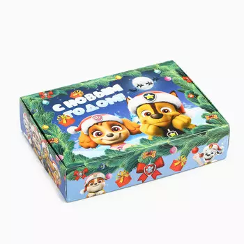 Коробка подарочная, 21х15х5 см, щенячий патруль