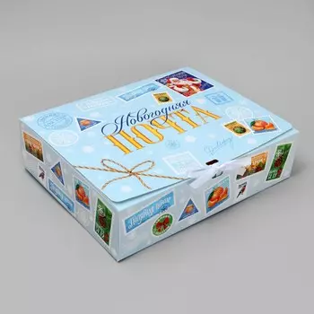 Коробка подарочная новогодняя складная