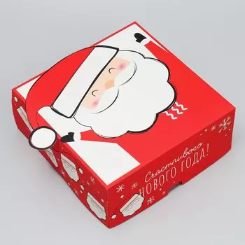 Коробка подарочная новогодняя складная