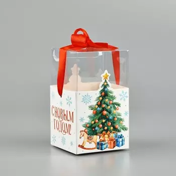 Коробка подарочная новогодняя складная