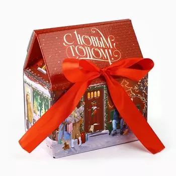 Коробка подарочная новогодняя складная