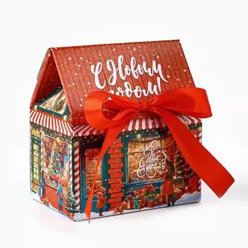 Коробка подарочная новогодняя складная