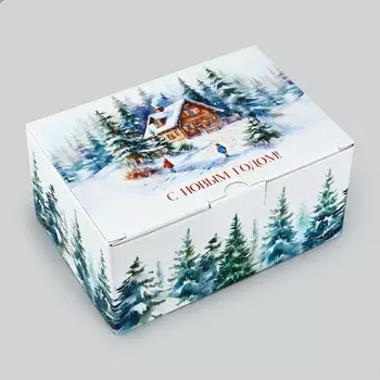 Коробка подарочная новогодняя складная