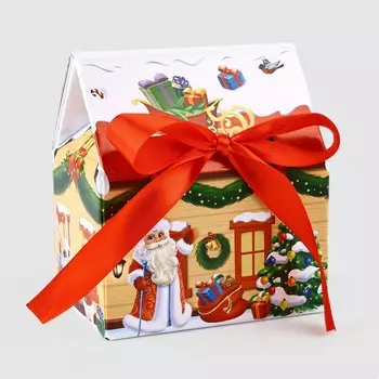 Коробка подарочная новогодняя складная