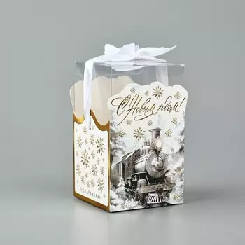 Коробка подарочная новогодняя складная