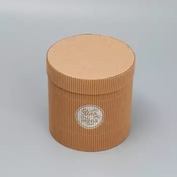 Коробка подарочная шляпная из микрогофры, упаковка,