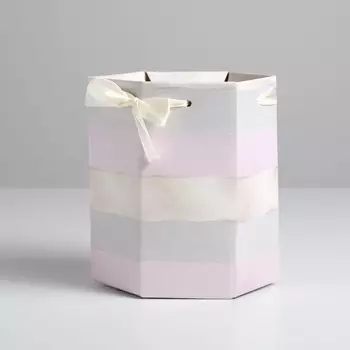 Коробка подарочная складная шестигранник